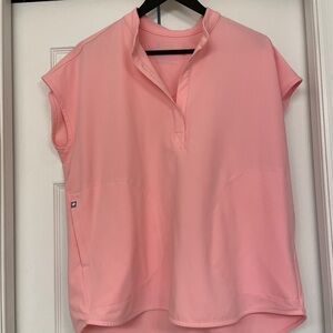 Figs fight club pink rafaela top